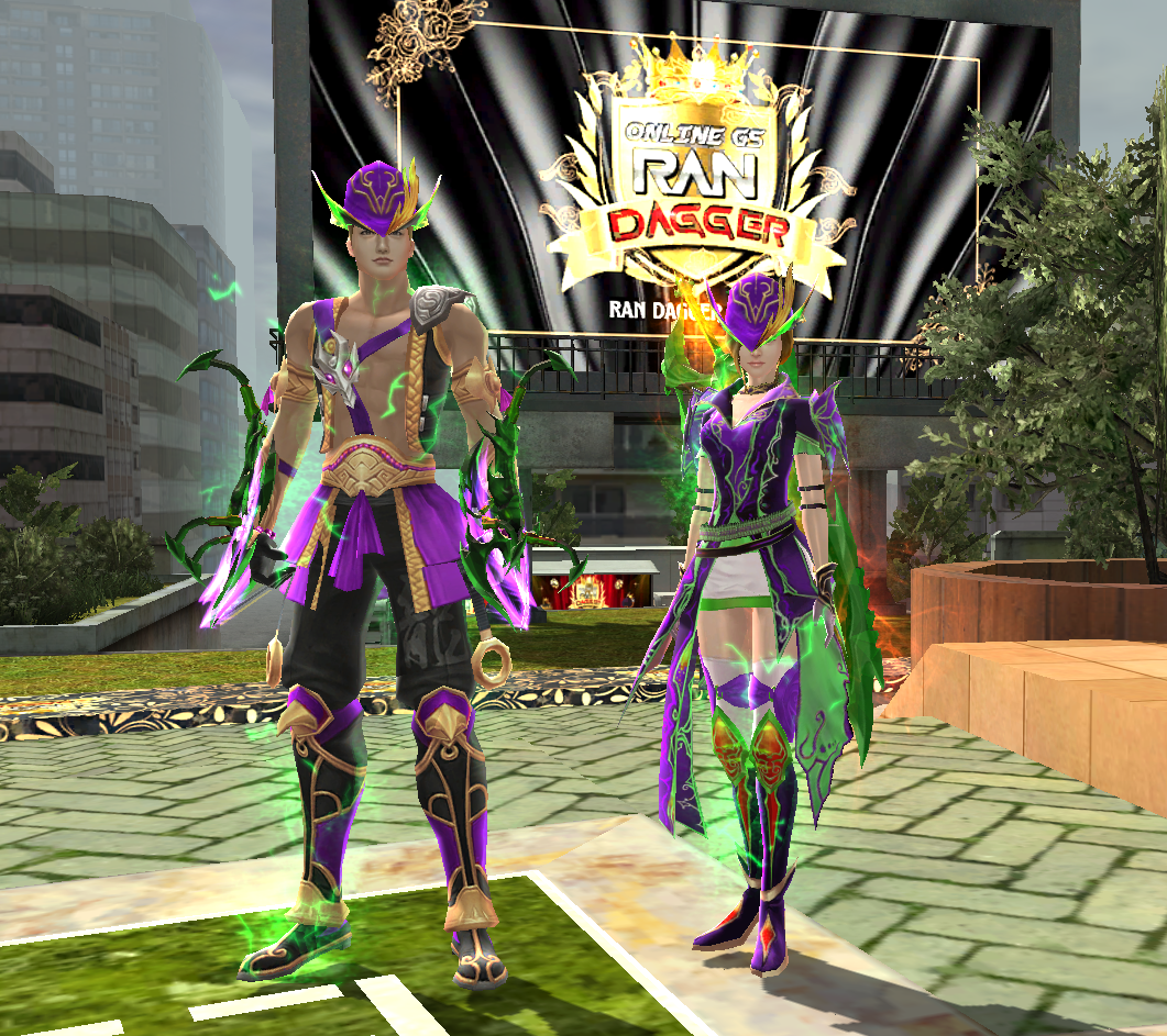 RAN DAGGER Purple Set